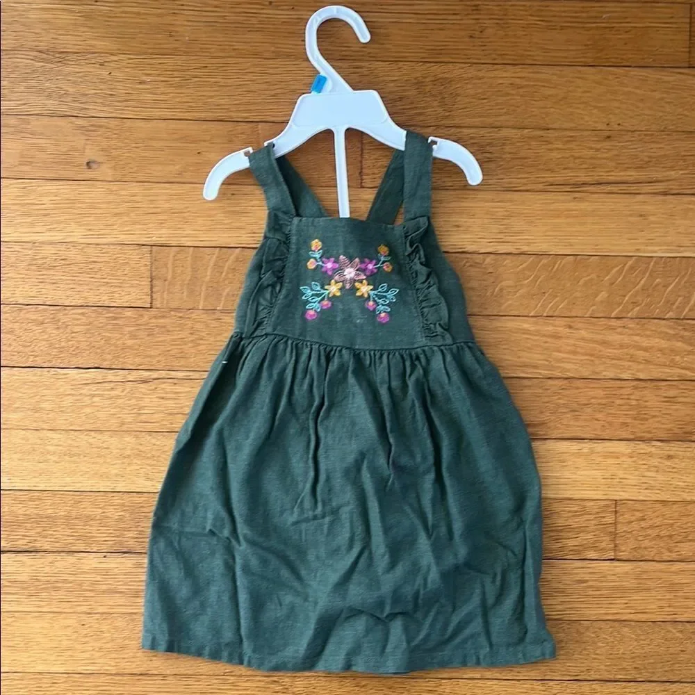 Green Embroidered Dress